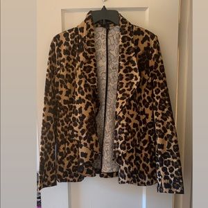 animal print blazer size s